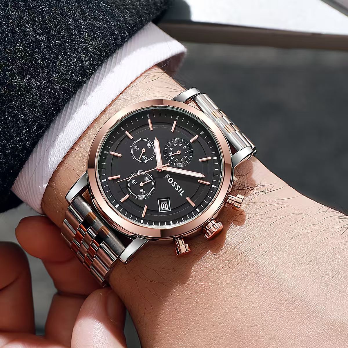 FOSSIL Men's chronograph analog watch